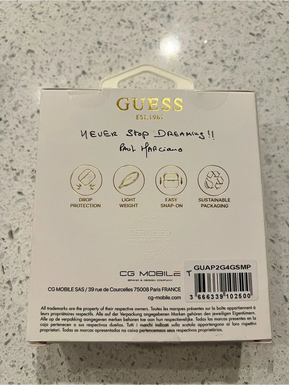 GUESS  Metallic Logo AirPods Pro Case